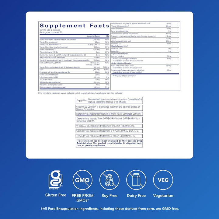Pure Encapsulations Longevity Nutrients | Complejo multivitamínico\...
