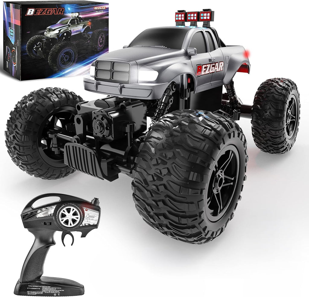 BEZGAR Monster Truck Toys - Camiones monstruo de control remoto 1:14 para