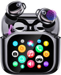 Auriculares para dormir, mini auriculares para dormir 2026, diseño pequeño para dormir de lado, funda de carga de pantalla táctil, tiempo de reproducción de 48 horas, IPX7 impermeable, 5 modos de