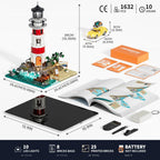City Sunrise Lighthouse - Juego de ladrillos de