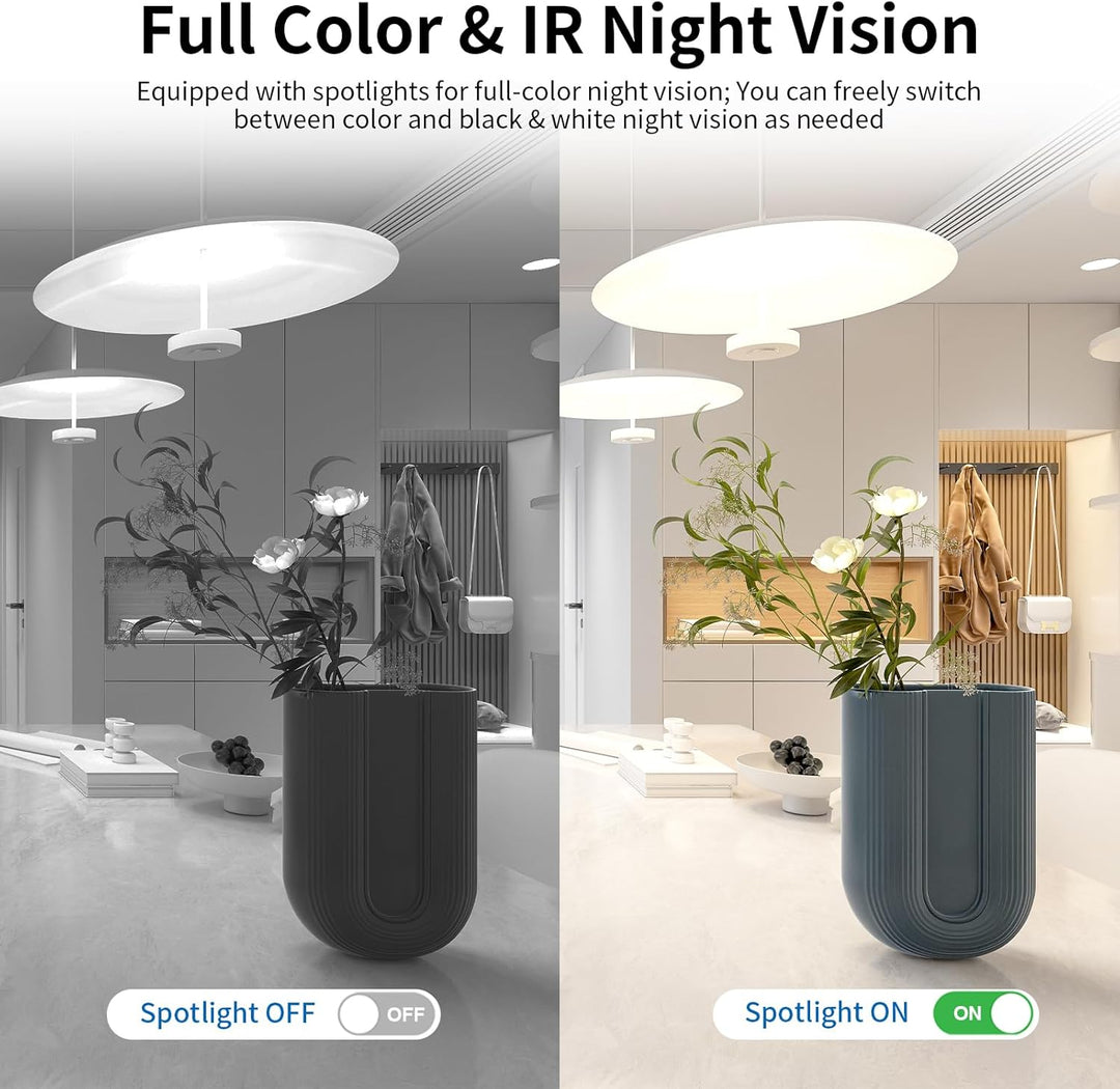 VSTARCAM Cámara de seguridad para interiores 2K con detección de hu...