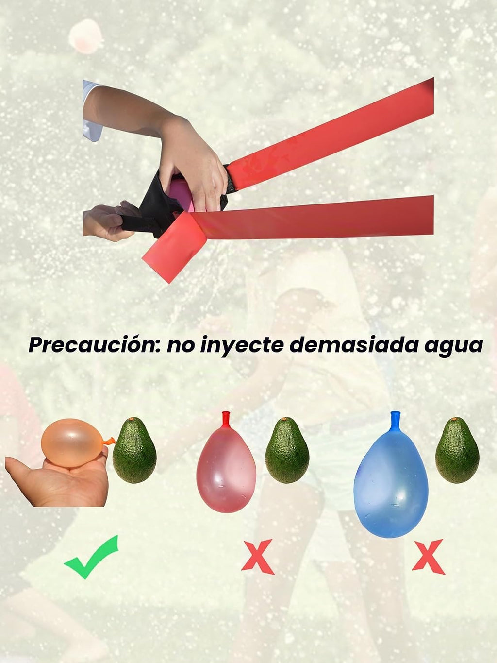 Lanzador de globos de agua resistente 500 yardas 2026 actualización