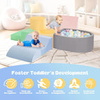 6-Piece Foam Climbing Blocks, Climbing toys para 1 Year Old, Soft Play Set