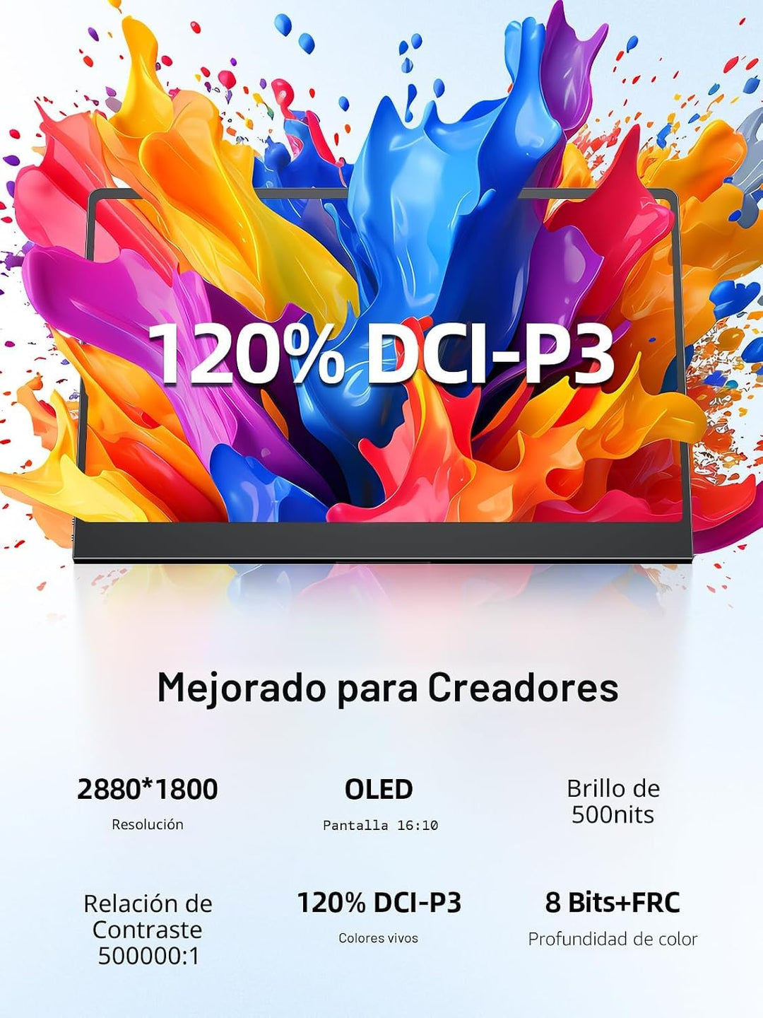 UPERFECT - Monitor portátil OLED con pantalla táctil, monitor para...