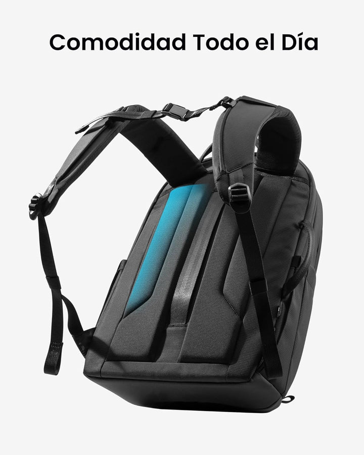 tomtoc Mochila para laptop de 16 pulgadas, mochila ligera de 22 L,...