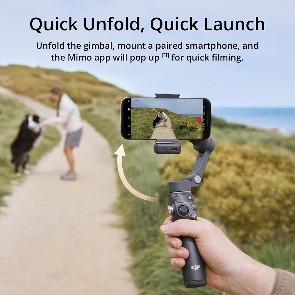 DJI Osmo Mobile 7P Gimbal Stabilizer para iPhone y Android, seguimiento