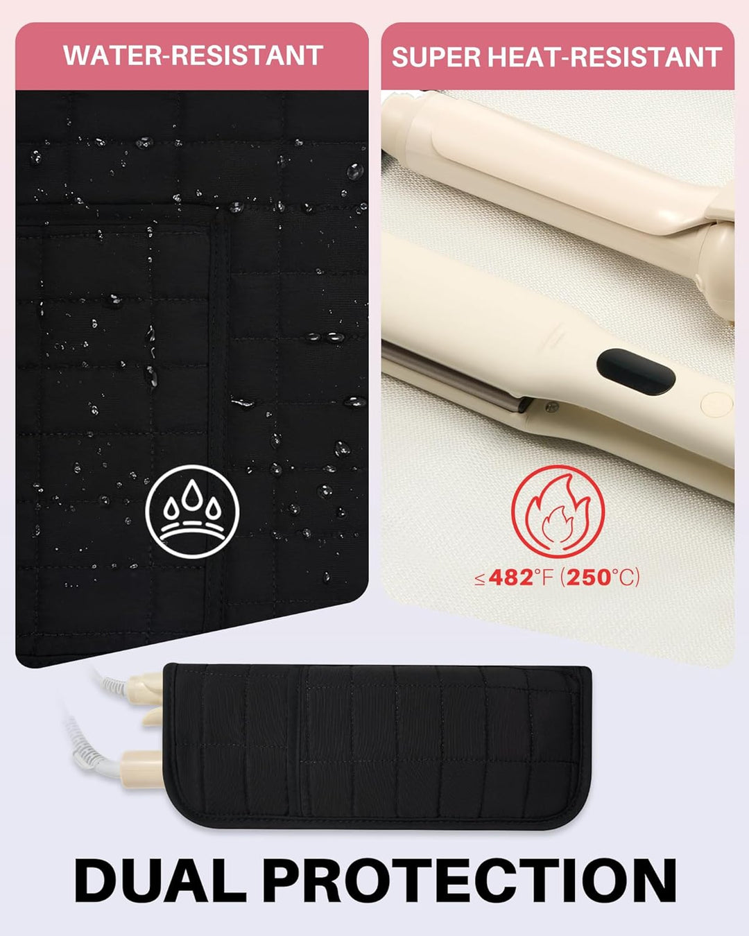 Noldena Hot Tools - Estuche de viaje con bolsa resistente al calor,...