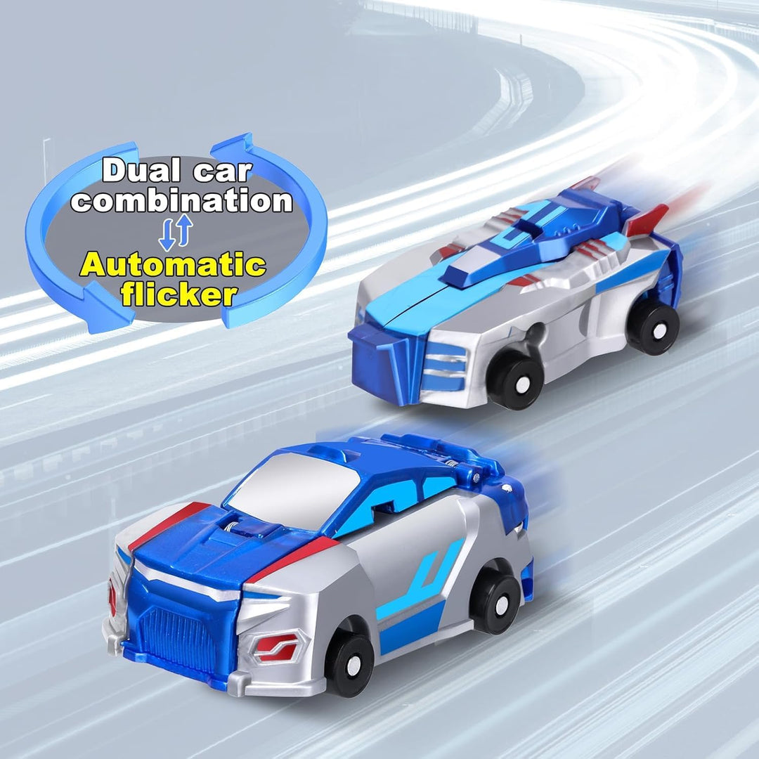Hjhyqex Juguete de coche de dinosaurio transformador 2 en