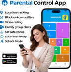 Reloj para niños con rastreador GPS, llamadas bidireccionales, Azul