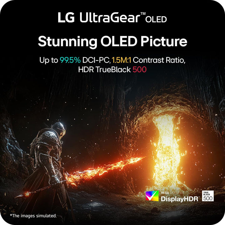 LG 27GX790B-B 27" Ultragear QHD (3440 x 1440) Monitor OLED para...
