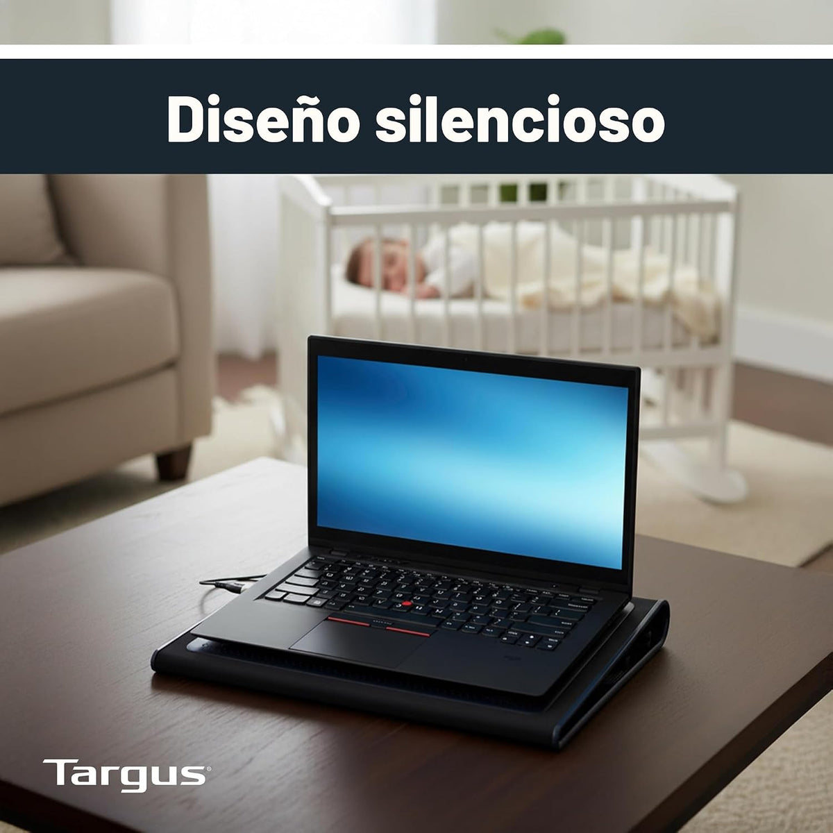 Targus Alfombrilla de Enfriamiento para Regazo con Doble Ventilador...