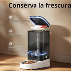 PETKIT Comedero Automático para Gatos, Comedero Automático para Perros WiFi 2.4G, Dispensador de Comida para Mascotas con Control de Aplicación y Sistema Triple Fresh-Lock, Hasta 10 Comidas al Día