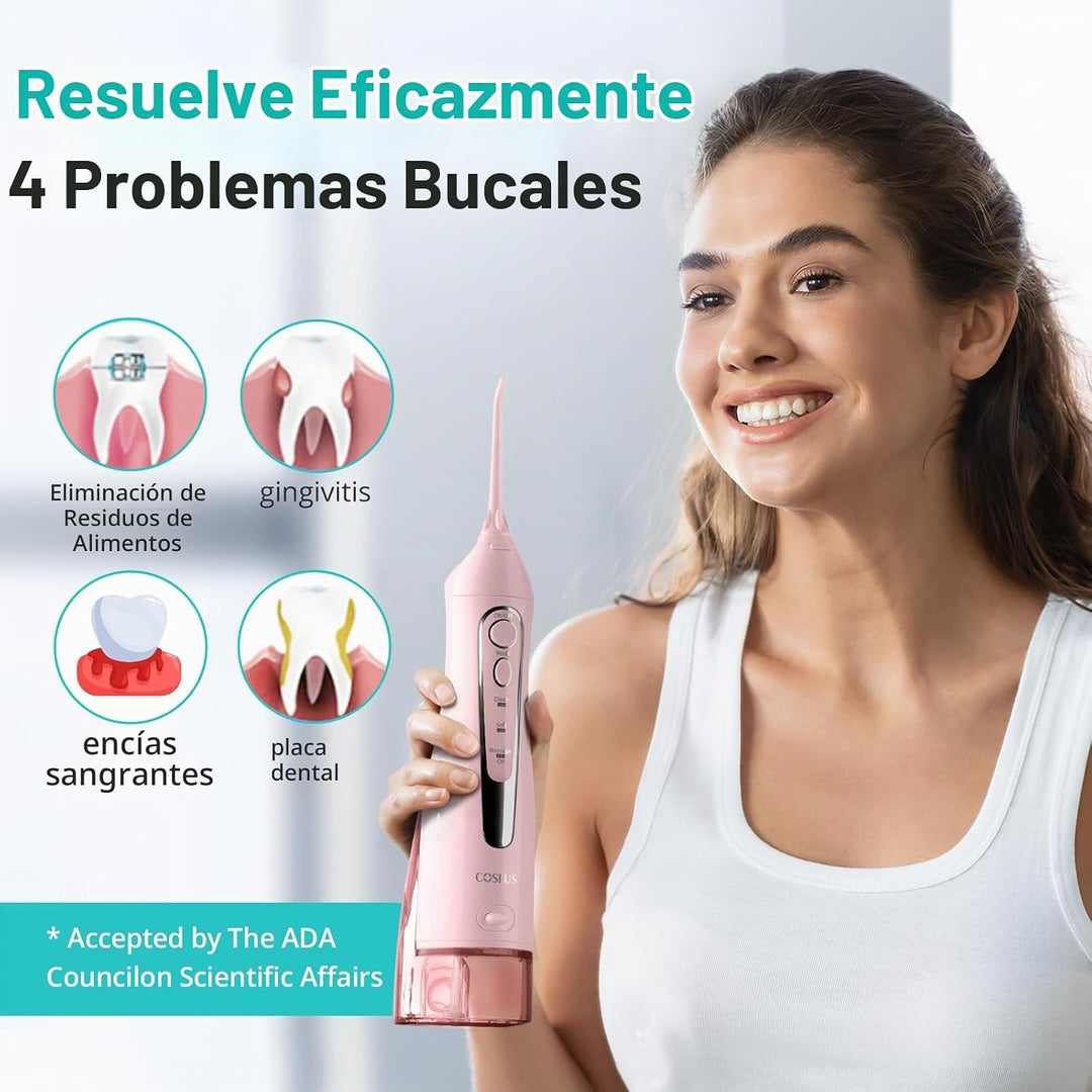 COSLUS Hilo Dental de Agua para Dientes: Irrigador Oral Portátil In...