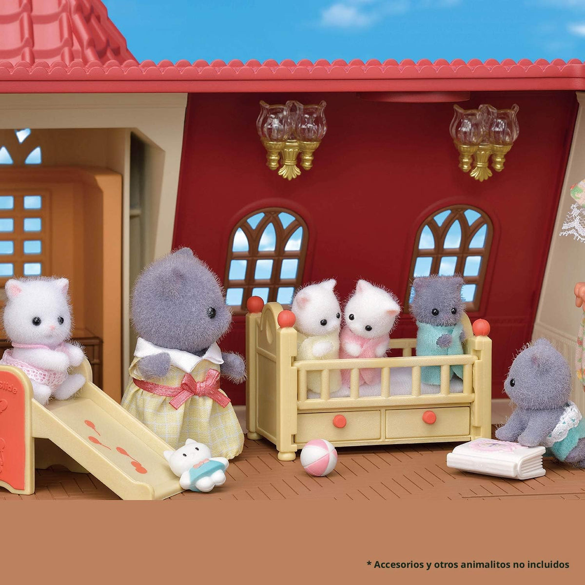 Calico Critters - Persian Cat Family - Juguetes coleccionables en miniatura
