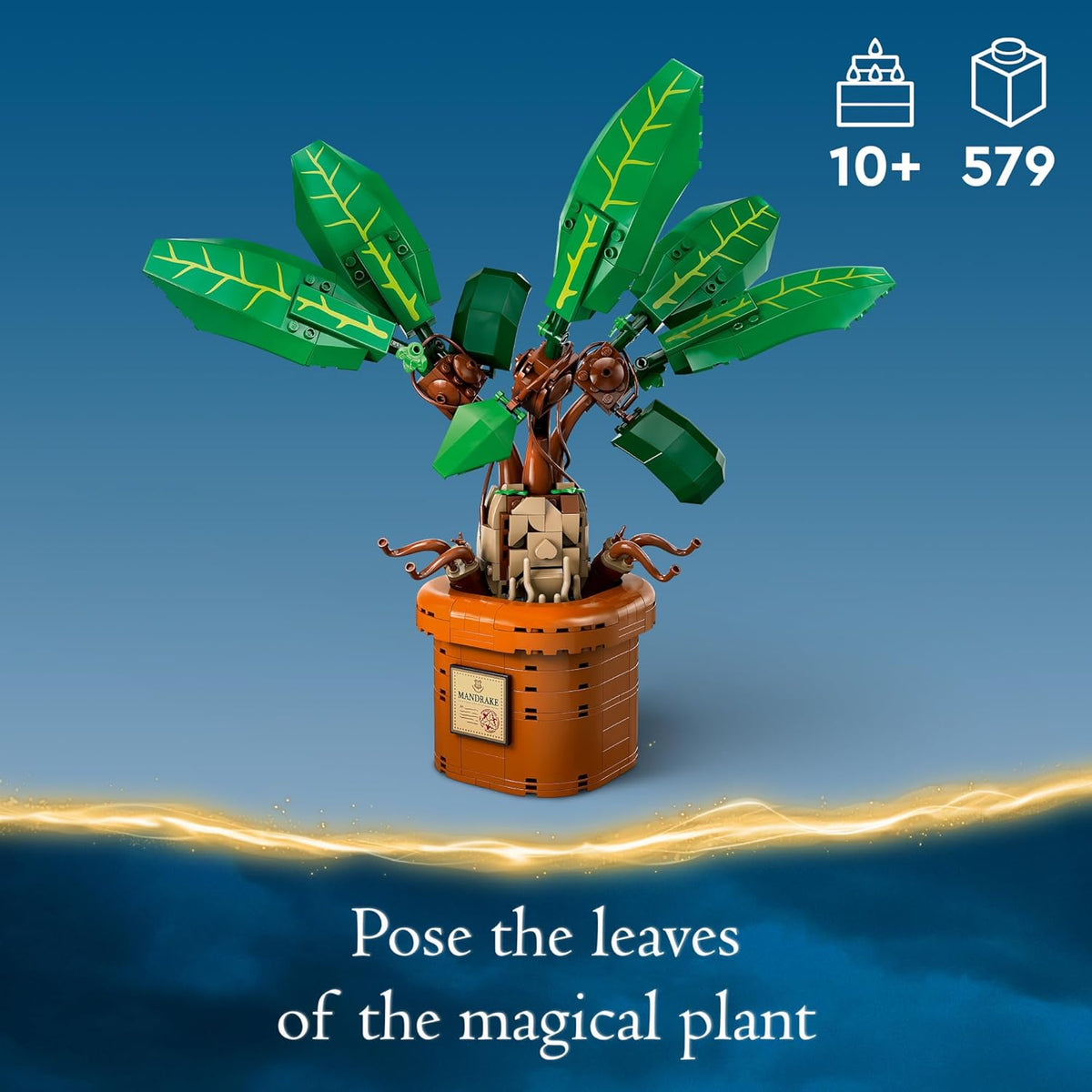 LEGO 76433 - Figura de mandrágora y maceta de Harry Potter