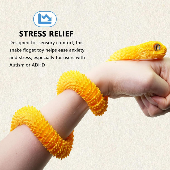 Juguetes de serpiente impresos en 3D de 24 pulgadas, animal flexibl...