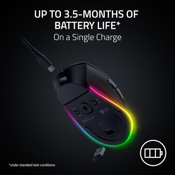 Razer Ratón Inalámbrico Pro Click V2: Diseño Ergonómico para Diestr...