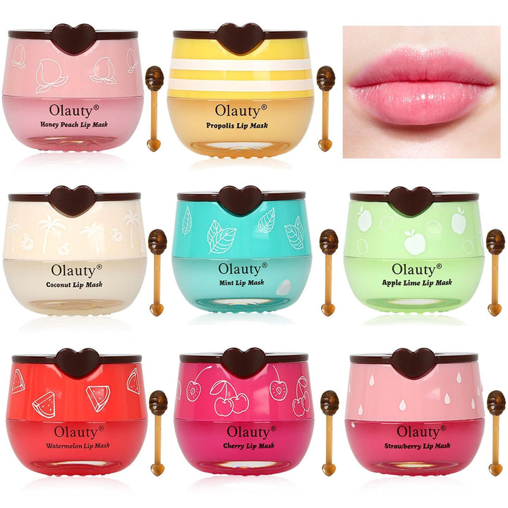 8 unidades de bálsamo labial Honey Pot de abeja, mascarilla nocturn...