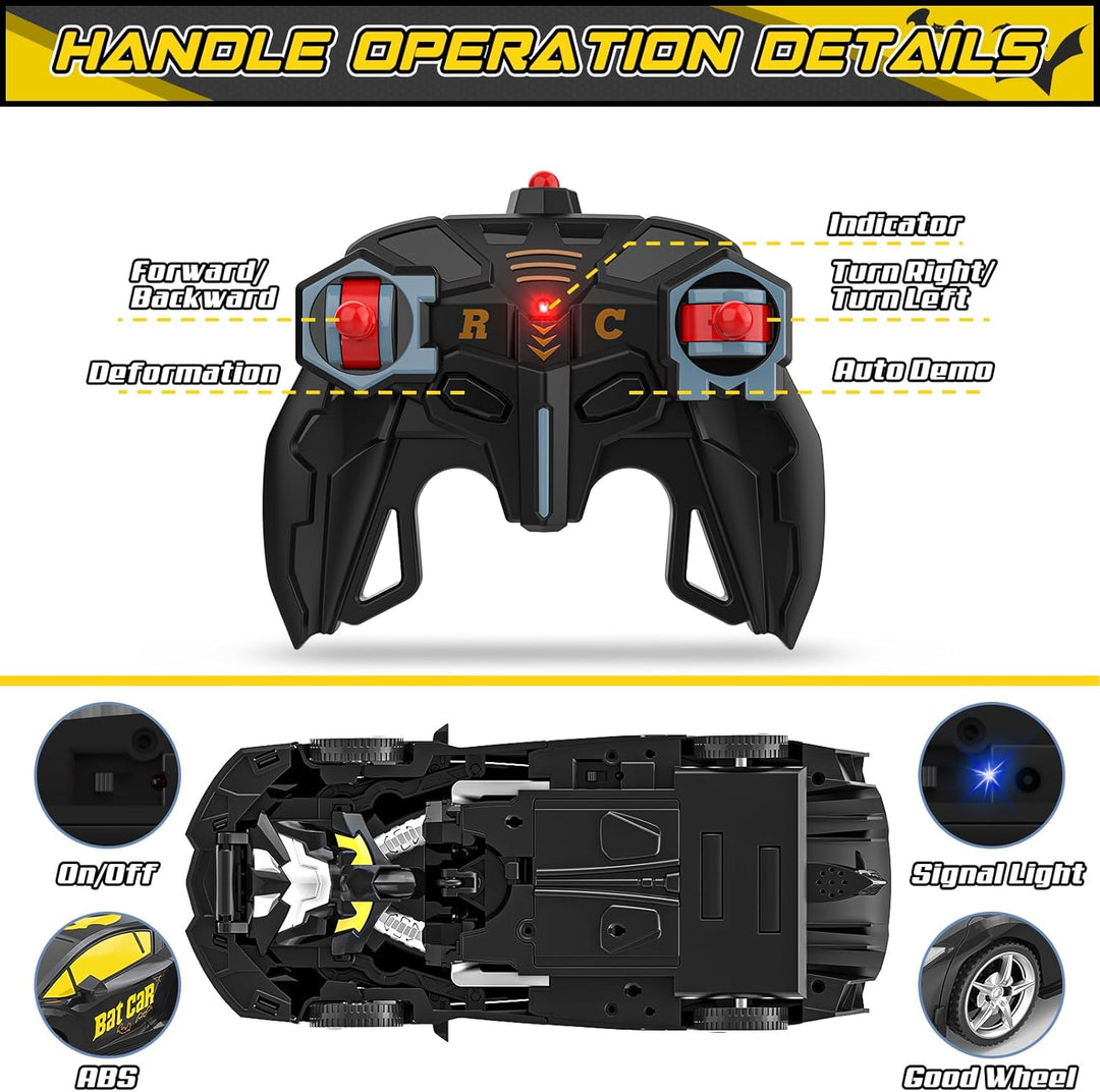 BLUEJAY Transform Rc Cars para niños 4-7 8-12, 2.4Ghz Auto de contr...