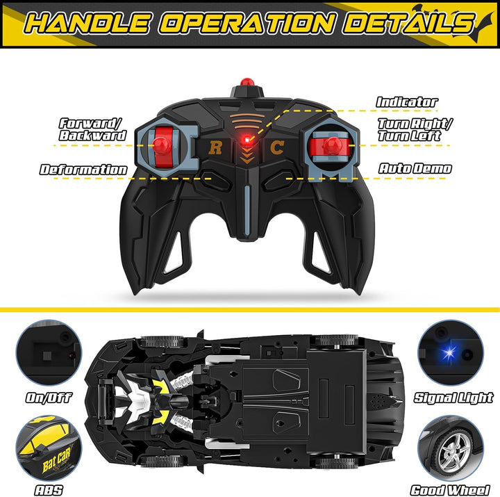 BLUEJAY Transform Rc Cars para niños 4-7 8-12, 2.4Ghz Auto de contr...