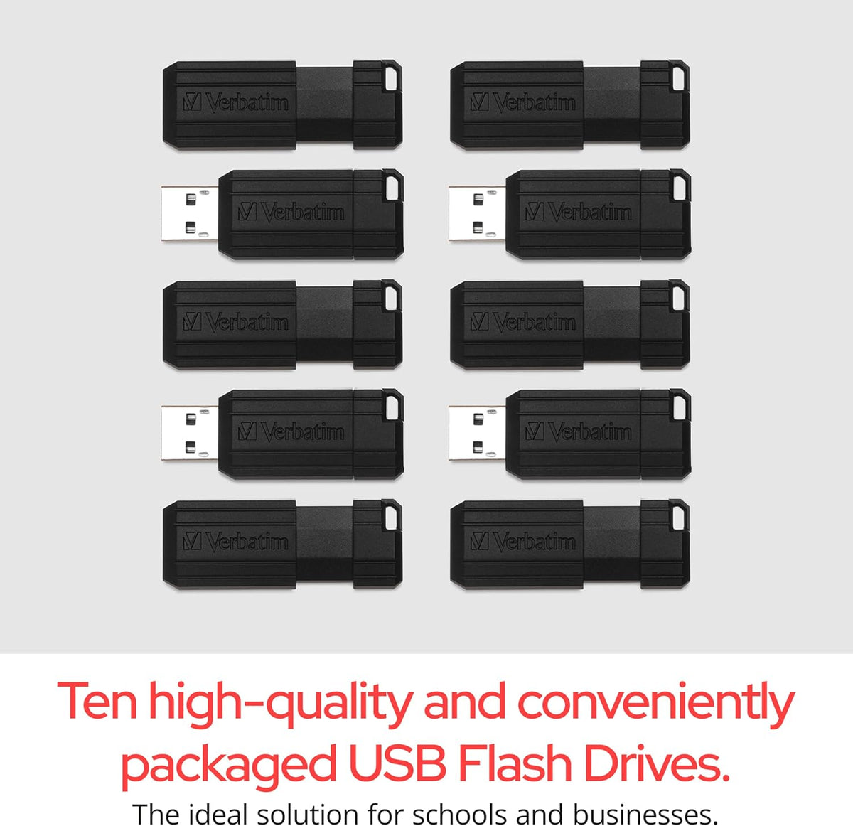 Verbatim Unidad flash USB 2.0 de 32 GB PinStripe retráctil - Busine...