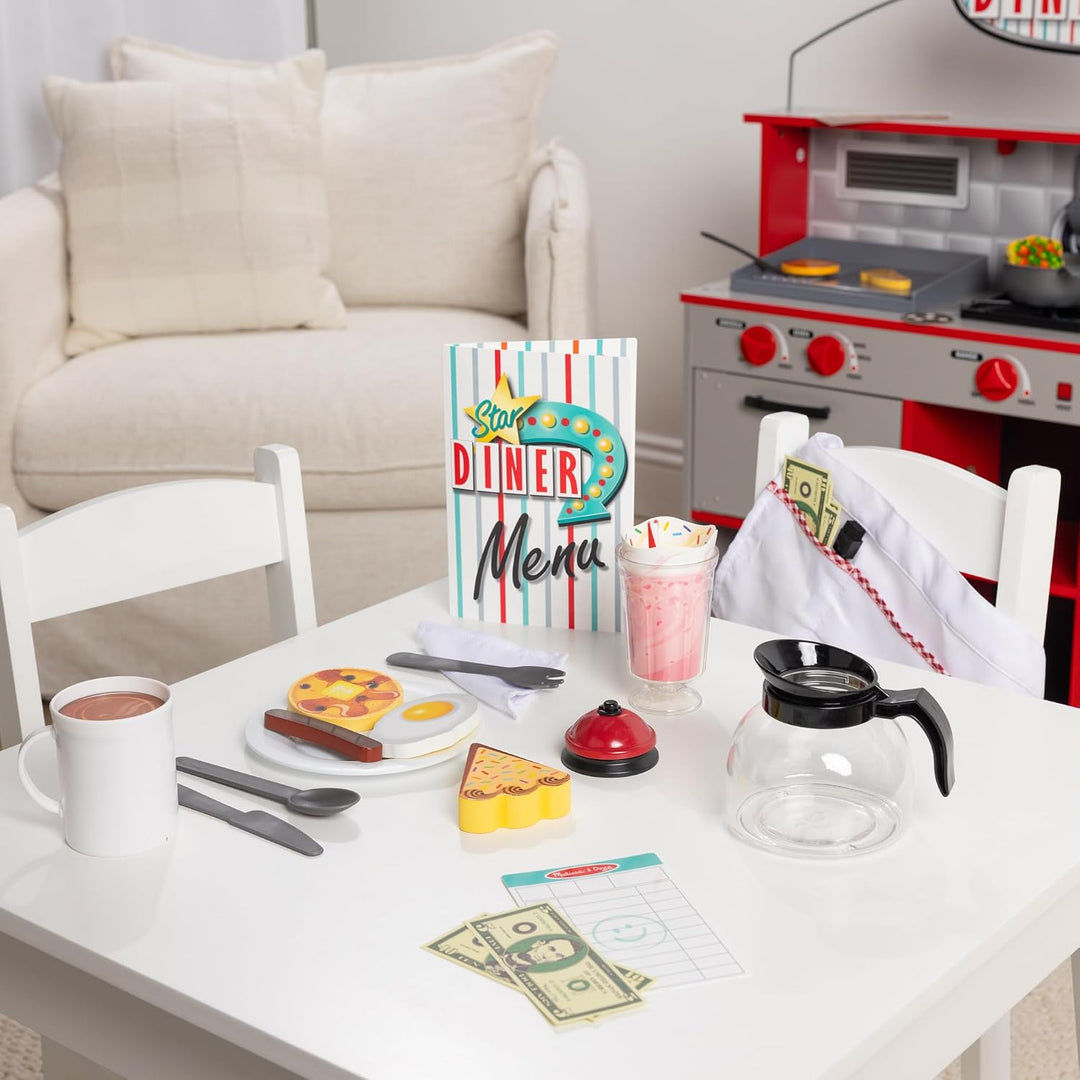 Melissa &amp; Doug \u2013 Juego de casa Star Diner Restaurante (41...