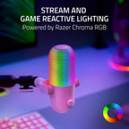 Razer Seiren V3 Chroma RGB, reactivo de transmisión y juegos, micrófono USB