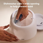Frida Baby Humidificador de niebla fría 3 en 1 para habitaciones grandes, humidificador de relleno superior para recámara, alivio de alergias, tiempo de funcionamiento de 60 horas + luz nocturna