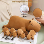 TOYSYM Capybara - Bonita almohada de peluche de Capybara con 4 pelu...