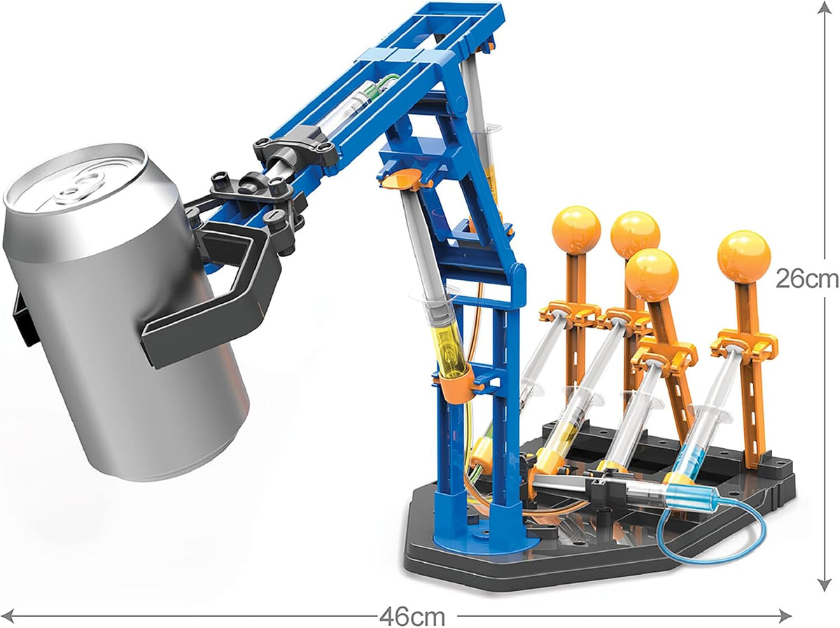 4M KidzLabs Mega brazo hidráulico - Kit STEM robótico alimentado por agua