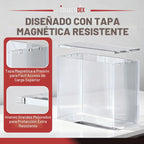 Elite Trainer Box ETB - Funda protectora de acrílico con imanes de 0.197 x 0.118 in, apilable ETB, compatible con cajas de entrenamiento PKMN ETB Elite