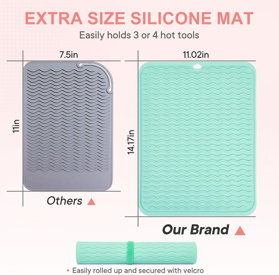 Suafrnut - Alfombrilla de silicona resistente al calor extragrande,...