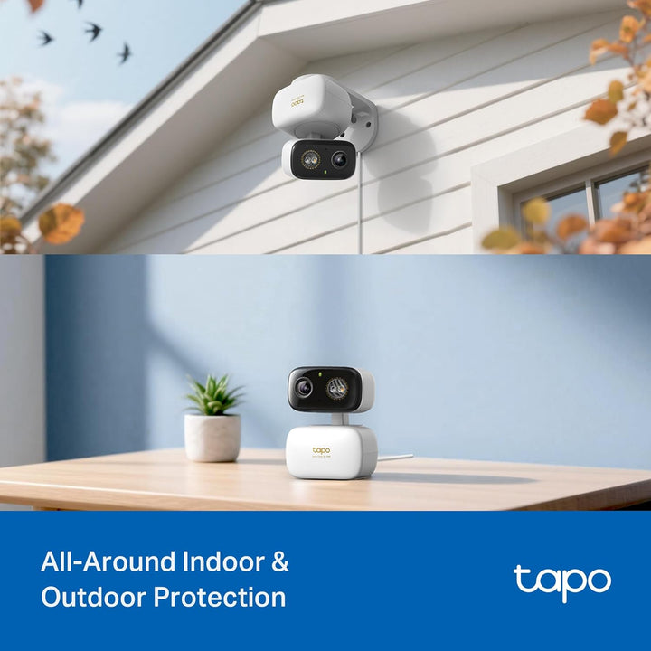 Tapo 3K 5MP Cámara de seguridad Pan\/Tilt para interiores\/exterior...
