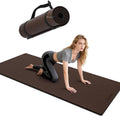 Esterilla de Yoga Gruesa (8mm) Esterilla de Ejercicio Antideslizante Antidesgarro, Esterilla Pilates para Hombres y Mujeres, Esterillas para Entrenamiento en Casa, Ejercicios Descalzos y en Suelo, con Correa de Transporte (71" x 24")