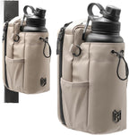 Bolsa magnética para botellas para hombres y mujeres, bolsa de gimnasio para gimnasio, viajes, trabajo y deportes, mantén tus artículos fuera del suelo sucio del gimnasio con accesorio magnético (crema)