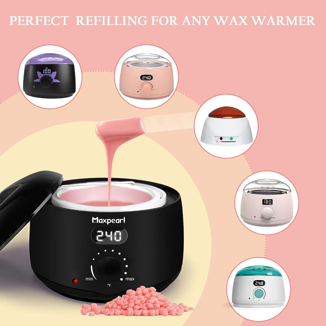 Maxpearl 680g de perlas de cera dura para la depilación, fórmula de...