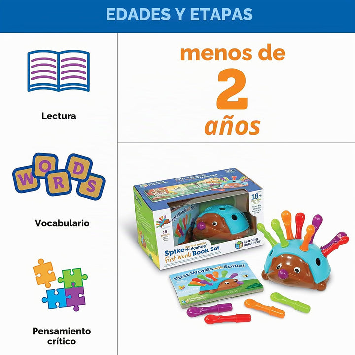 Learning Resources Spike the Fine Motor Hedgehog First Words - Jugu...