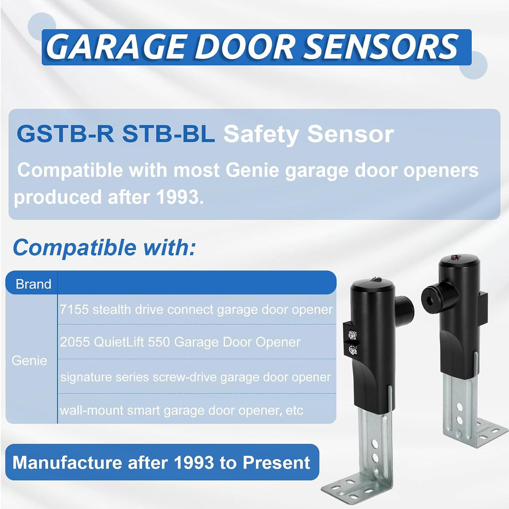 para el control remoto del sensor de la puerta del garaje Genie, compatible