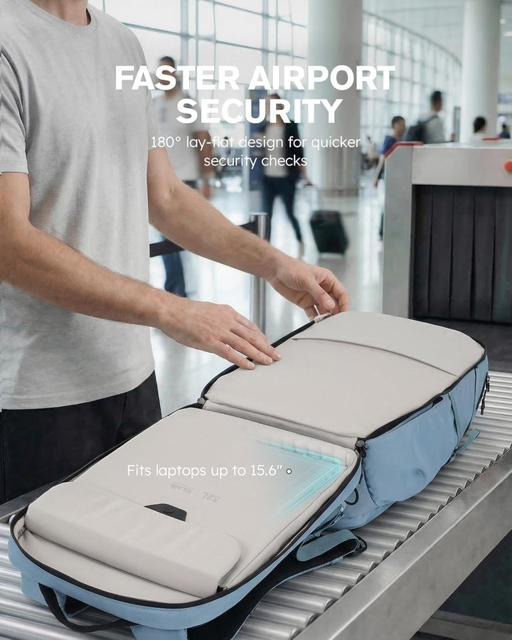 Tolaccea Travel Laptop Backpack 32L, TSA Friendly Flight Approved C...