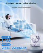 KIMMOO Ventilador de escritorio USB, ventilador de mesa silencioso...
