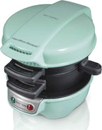 Hamilton Beach Máquina para Sándwiches de Desayuno con Anillo para Cocinar Huevos, Ingredientes Personalizables, Perfecto para Muffins Ingleses, Croissants, Mini Waffles, Regalos Perfectos de