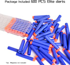 Paquete de recarga de 600 dardos suaves para Nerf N-Strike Elite Blue