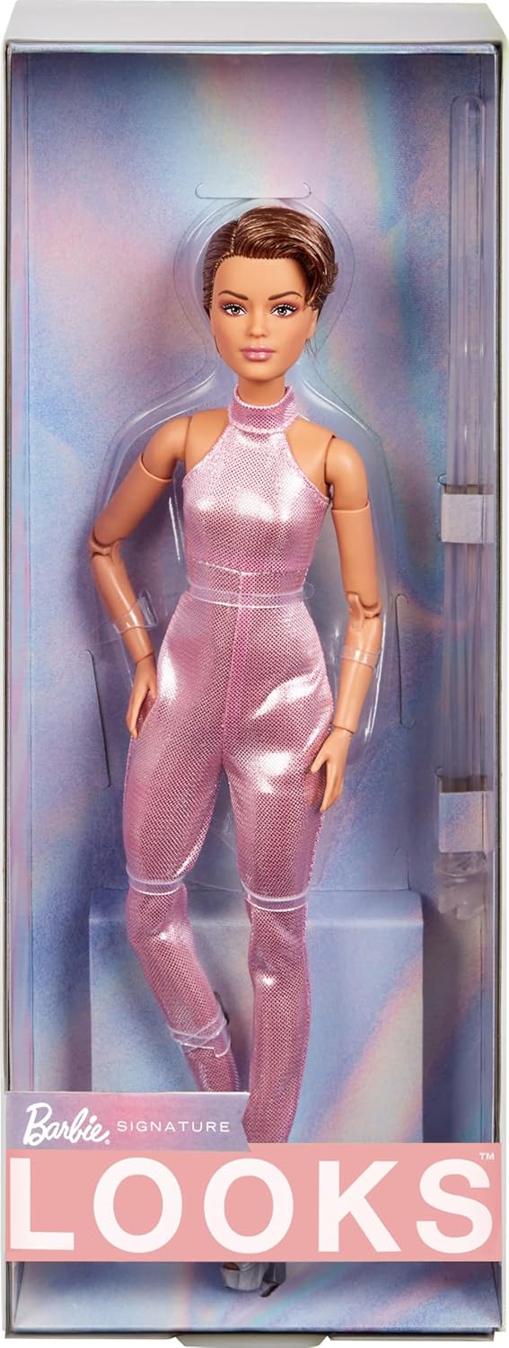 Muñeca Barbie Looks, colección No. 22 con corte Pixie y moda modern...
