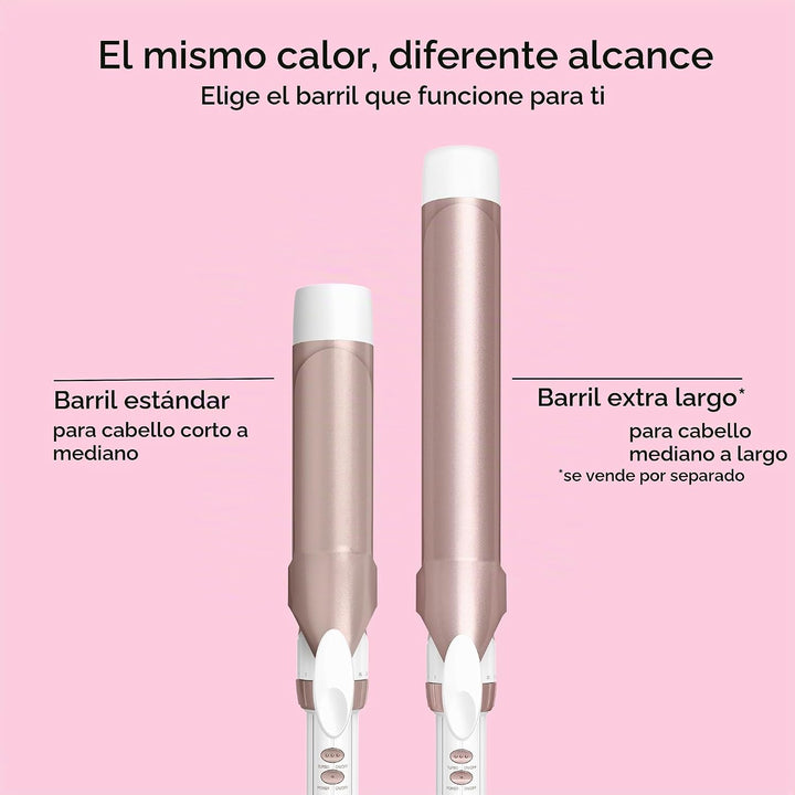 Conair Rizador de cerámica doble de 1 ½ pulgadas, barril de 1 ½ pul...