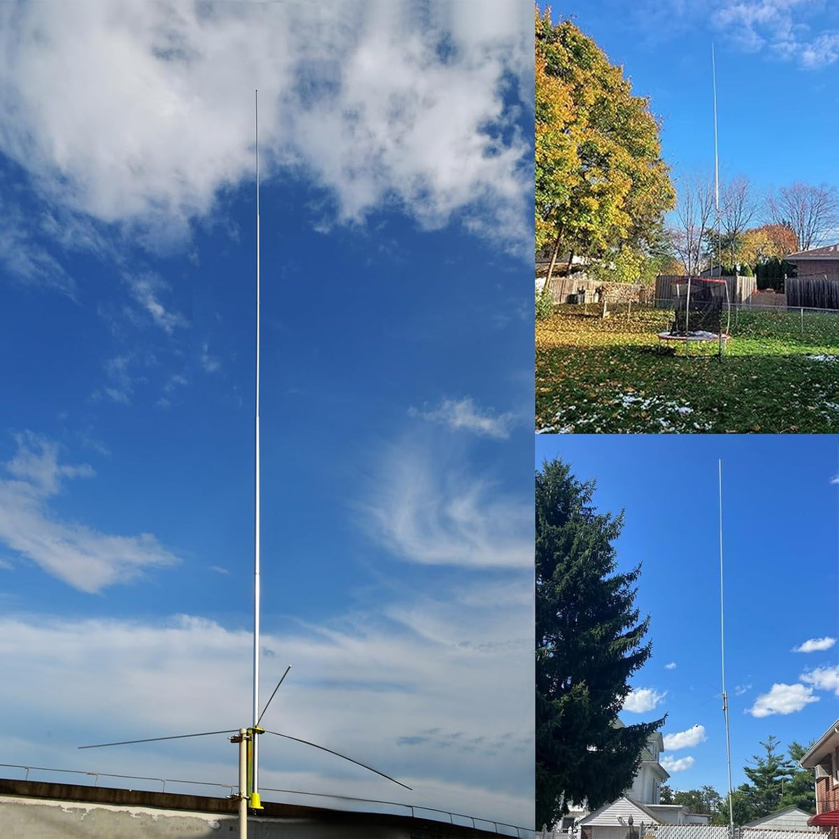 Antena de estación base CB 20Ft 26-28MHz para radio CB de 32.8 ft