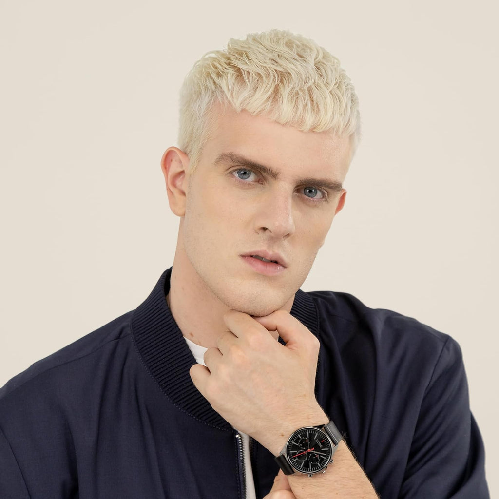 HUGO #Smash Multi Watch para hombre, caja de acero inoxidable, movimiento multifunción, diseño elegante y divertido, precisión de cuarzo, uso diario atrevido, regalo para él