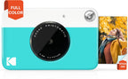 KODAK Printomatic - Cámara digital de impresión instantánea a todo color, Zink de 2 x 3 pulgadas (5.1x7.5 cm), papel fotográfico con parte trasera adhesiva, 5 MP, portátil