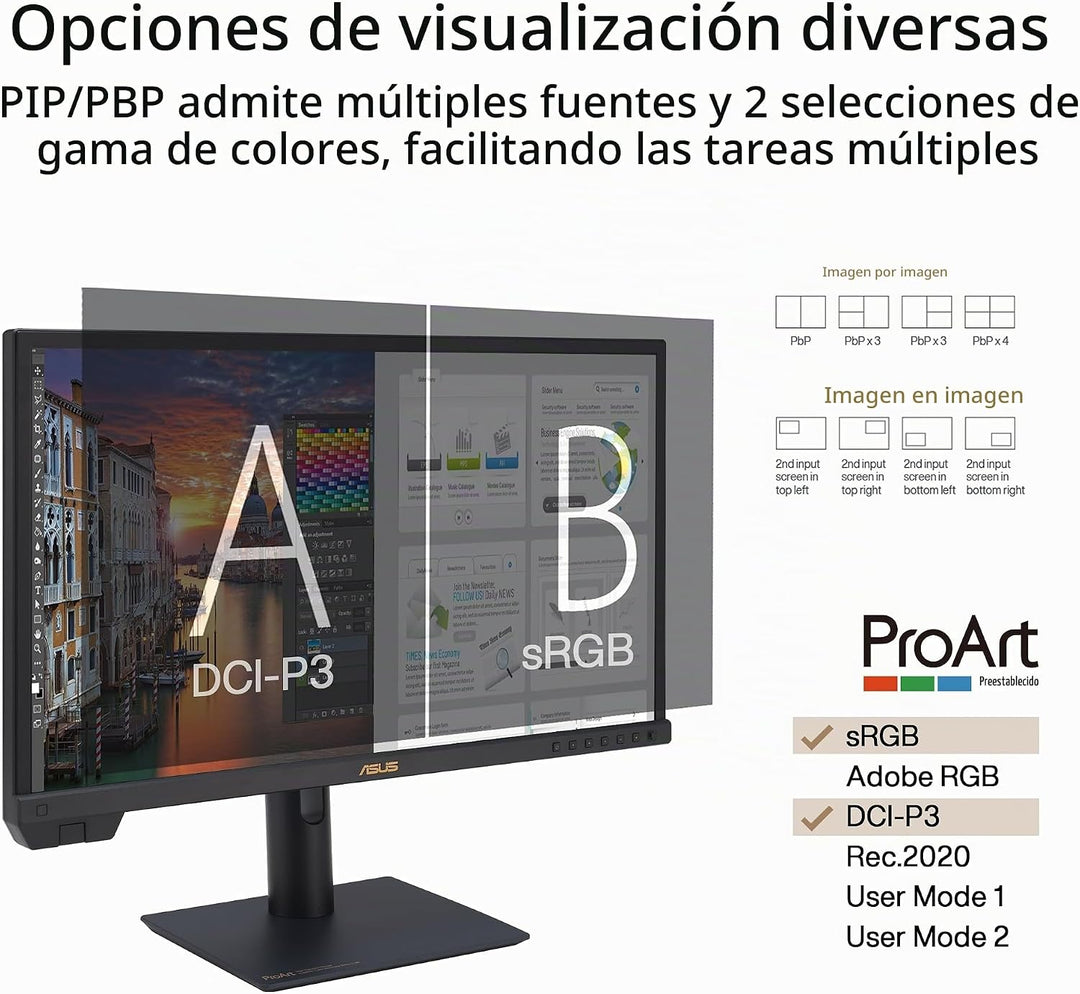 ASUS ProArt Display 24" 4K 12G-SDI HLG Monitor profesional (PA2...