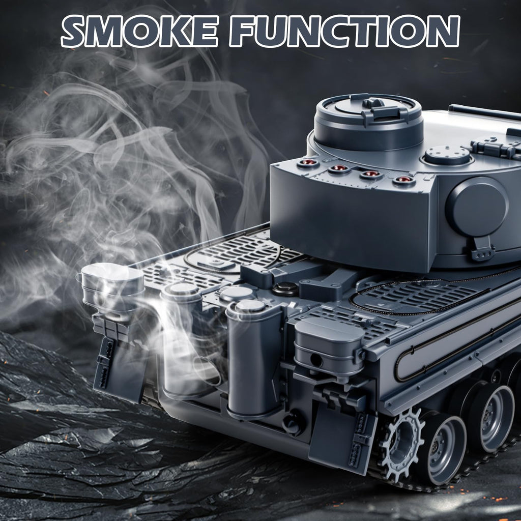 Set de tanque RC 1/22, juguete del ejército que dispara BBS con humo