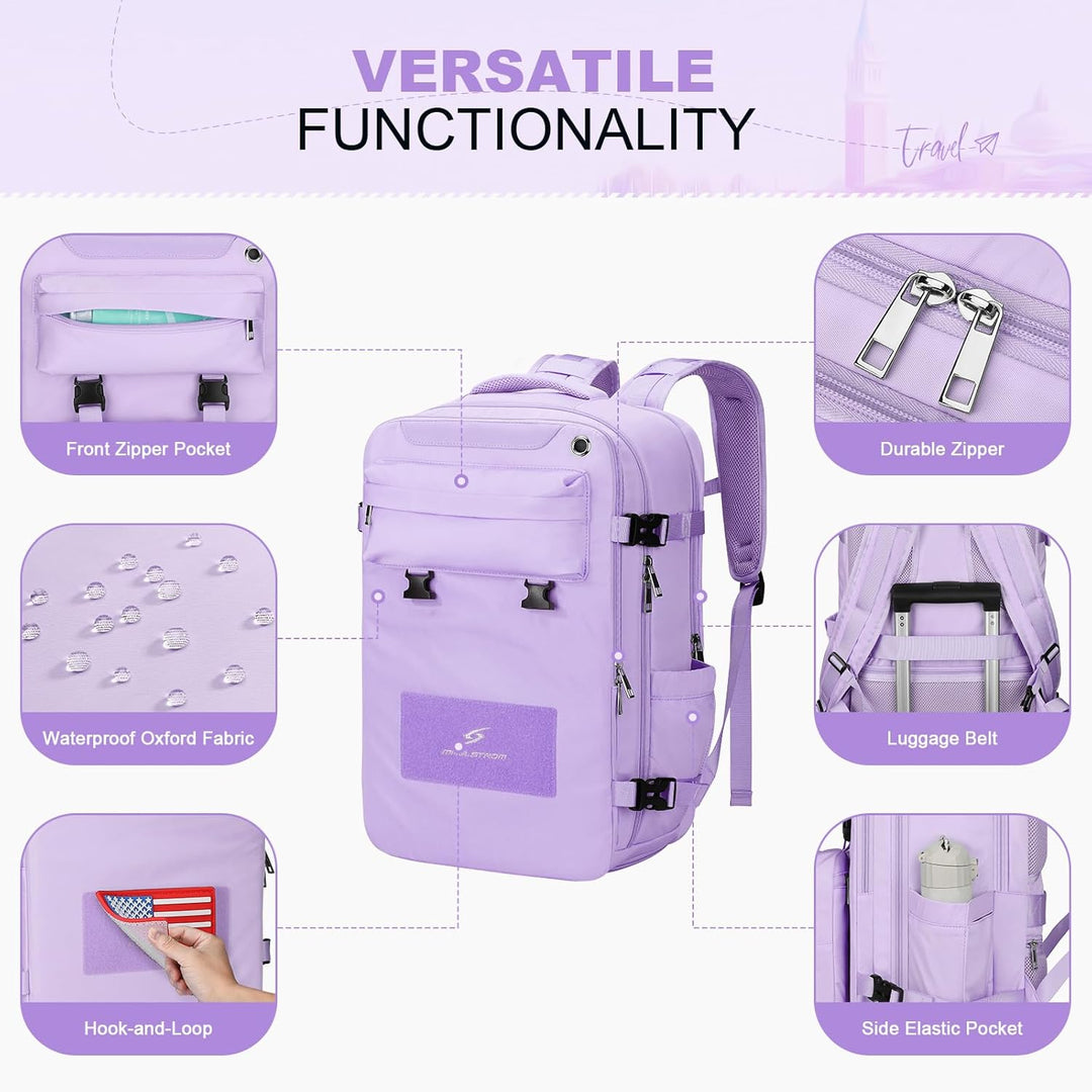 Maelstrom Mochila de viaje para mujeres y hombres, mochila para lap...